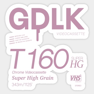 Good Luck VHS Pinky T160 Sticker